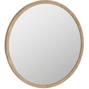 Kave Home Dřevěné závěsné zrcadlo Alum 100 cm