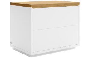 Kave Home Bílý lakovaný noční stolek Abilen 53 x 36 cm