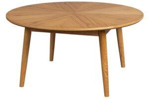 White Label Dubový konferenční stolek FABIO 80 cm
