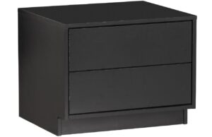 WOOOD Černý borovicový TV stolek Frederica 50 x 40 cm