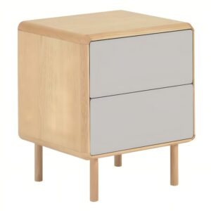 Kave Home Jasanový noční stolek Anielle 50 x 45 cm
