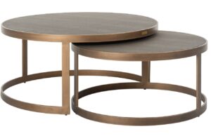 Richmond Set koženkových konferenčních stolků Bloomingville 74/92 cm