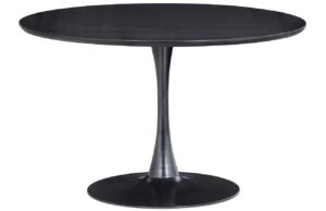 WOOOD Černý kulatý jídelní stůl Sammy ⌀120 cm