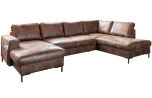 Miuform Koženková rozkládací pohovka Lofty Lilly 303 cm