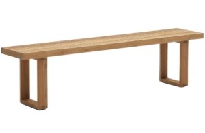 Kave Home Teaková zahradní lavice Canadell 210 cm