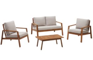 Kave Home Akátový zahradní set pohovky