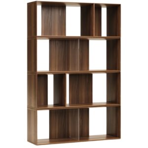 Kave Home Set šesti ořechových modulárních polic Litto