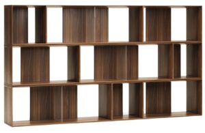 Kave Home Set devíti ořechových modulárních polic Litto