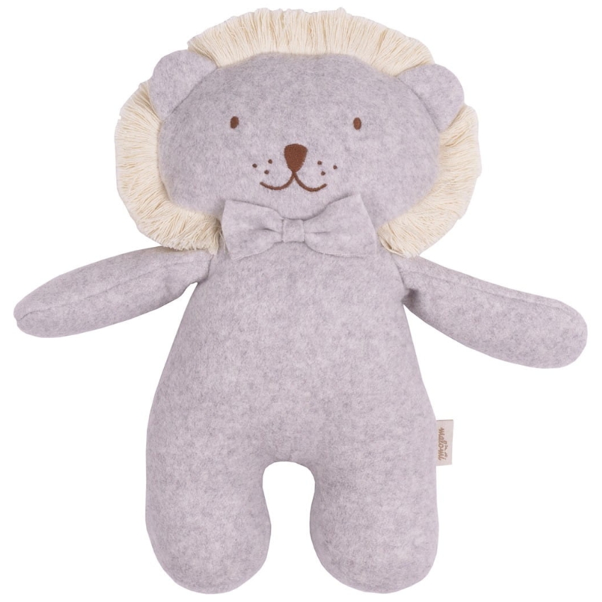 Malomi Kids Šedá plyšová hračka Lion 32 cm