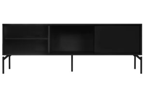 noo.ma Černý TV stolek Met 160 x 42 cm