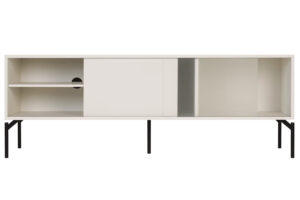 noo.ma Světle šedý TV stolek Met 160 x 42 cm
