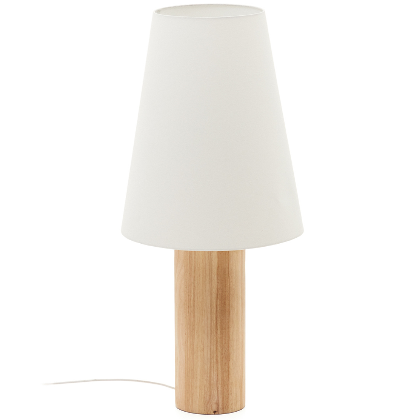 Kave Home Dřevěná stojací lampa Marga 110 cm