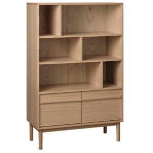 Unique Furniture Dubová knihovna Ponza 140 x 90 cm