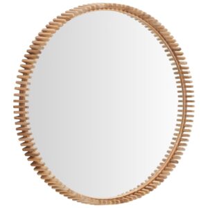 Kave Home Dřevěné závěsné zrcadlo Polke 100 cm
