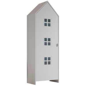 Vipack Bílá lakovaná šatní skříň Casami 172 x 58 cm