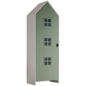 Vipack Zelená lakovaná šatní skříň Casami 172 x 58 cm