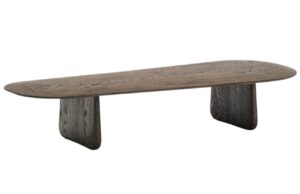 Kave Home Tmavý dubový konferenční stolek Pirita 147 x 65 cm