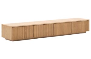 Kave Home Dubový TV stolek Helvine 200 x 40 cm