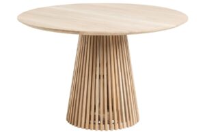 Kave Home Teakový kulatý jídelní stůl Jeanette 120 cm