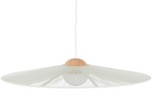 Zuiver Bílé bavlněné závěsné světlo BELLE ⌀80 cm