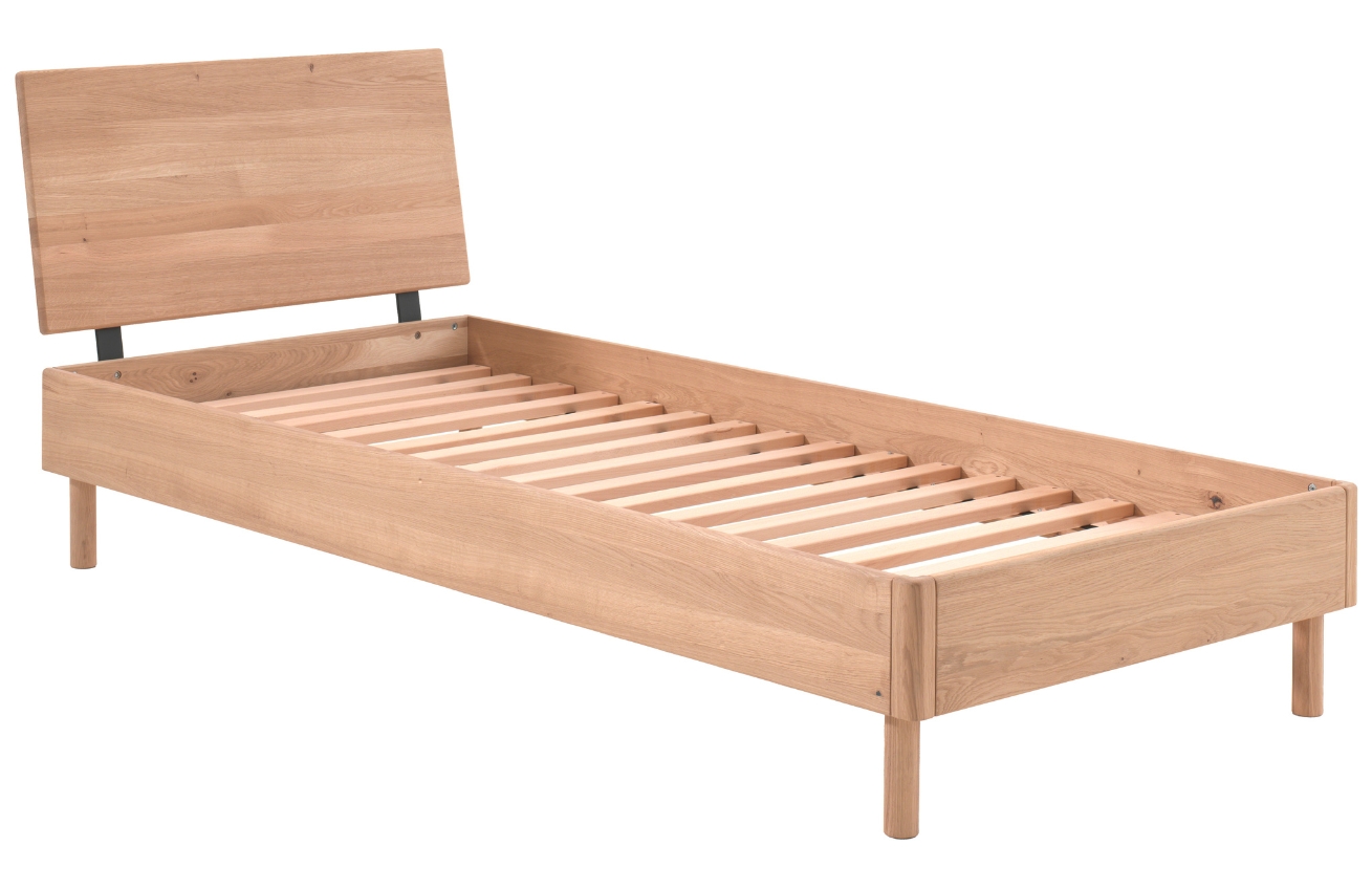 Vipack Dubová postel Forrest 90 x 200 cm s čelem