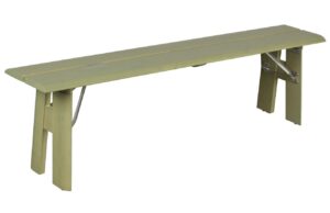 Zuiver Zelená dřevěná zahradní skládací lavice AVENUE 170 cm