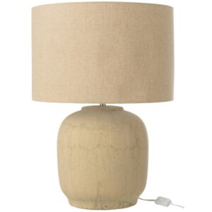 J-line Béžová keramická stolní lampa Mia 64 cm
