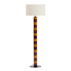 Kave Home Žluto-hnědá keramická stojací lampa Mavran 146 cm