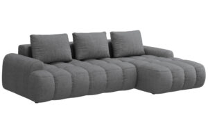 Cosmopolitan Design Šedá rozkládací pohovka Linz 275 cm