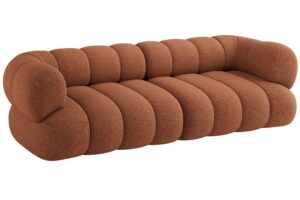 Cosmopolitan Design Terakotově oranžová čtyřmístná pohovka Koge 240 cm