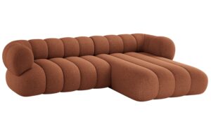 Cosmopolitan Design Terakotově oranžová rohová pohovka Koge 270 cm
