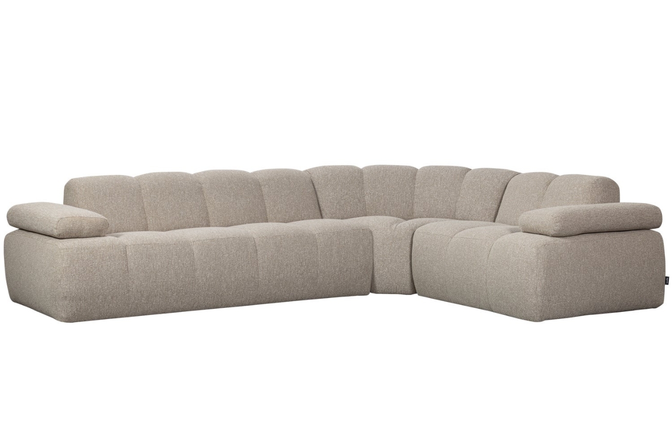 WOOOD Béžová bouclé rohová pohovka Mojo 310 cm