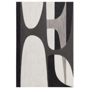 Kave Home Černobílý abstraktní obraz Onure 90 x 60 cm