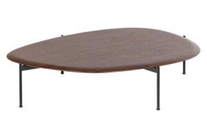 WOOOD Hnědý dřevěný konferenční stolek Kota 121 x 97 cm