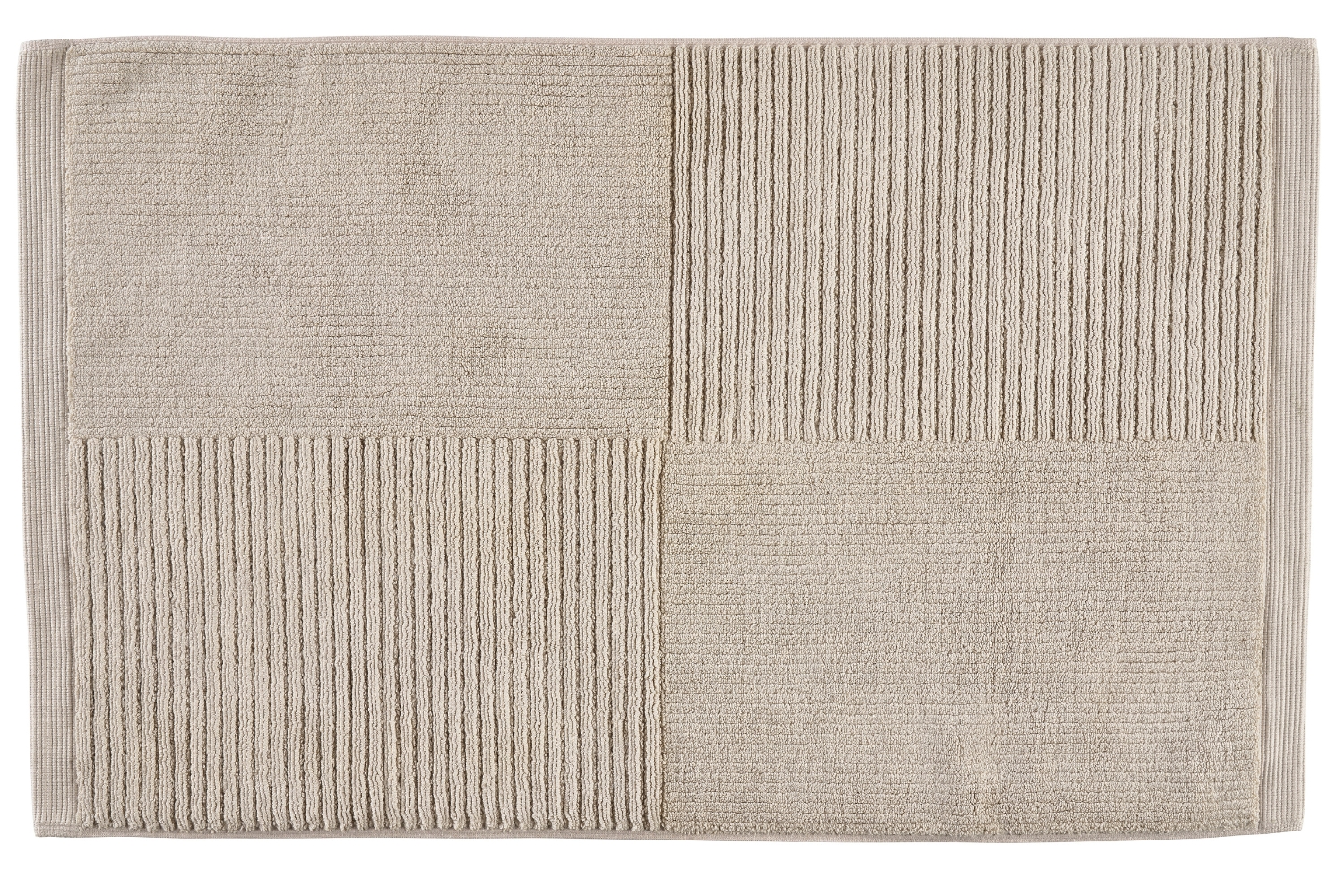 Zone Denmark Béžová bavlněná koupelnová předložka Classic 50 x 80 cm