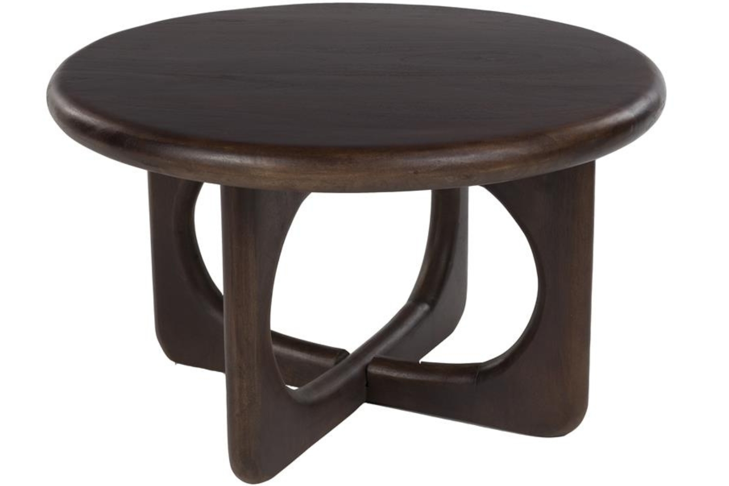 Housecraft Living Hnědý dřevěný konferenční stolek Jani ø 60 cm
