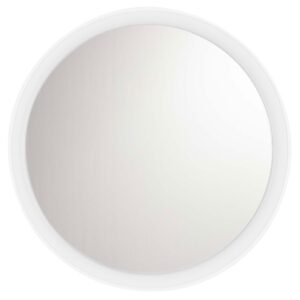Nova Luce Bílé závěsné zrcadlo s LED osvětlením Onar 58 cm