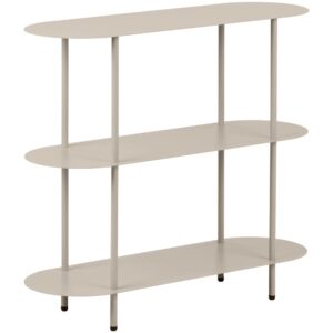 Nordic Living Béžový kovový regál Gieti 81 x 90 cm