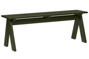 noo.ma Zelená dřevěná zahradní lavice Navo 120 cm