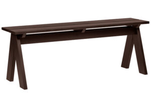 noo.ma Hnědá dřevěná zahradní lavice Navo 120 cm