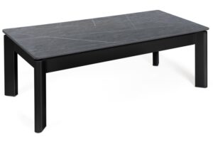 Somcasa Šedý keramický rozkládací konferenční stolek Roland 120 x 60 cm