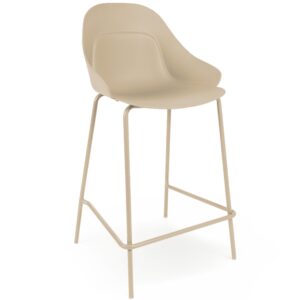 Somcasa Béžová plastová barová židle Toby 67 cm