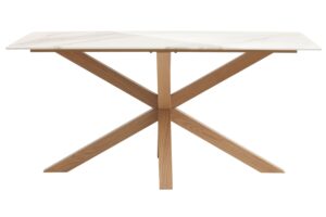 Unique Furniture Bílý keramický jídelní stůl Ravello 160 x 90 cm