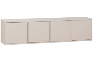 WOOOD Béžový dřevěný TV stolek Merel 200 x 39 cm