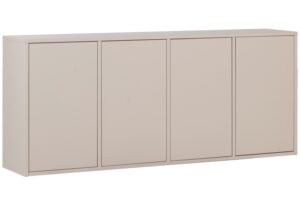 WOOOD Béžová dřevěná komoda Merel 200 x 39 cm