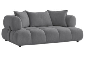 Bobochic Paris Tmavě šedá bouclé dvoumístná pohovka Alya 212 cm