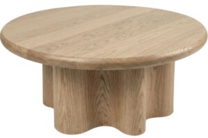 Somcasa Dubový konferenční stolek Mateo ø 80 cm