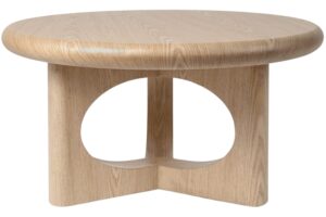 Somcasa Dubový konferenční stolek Arnaud ø 80 cm