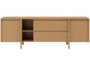 Somcasa Dubový TV stolek Pacific 180 x 43 cm se zásuvkami