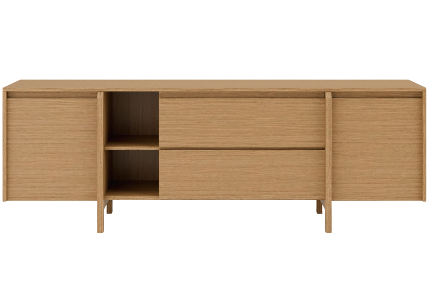 Somcasa Dubový TV stolek Pacific 180 x 43 cm se zásuvkami